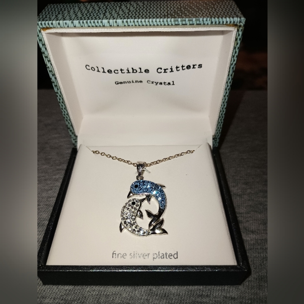 Double Dolphin Necklace